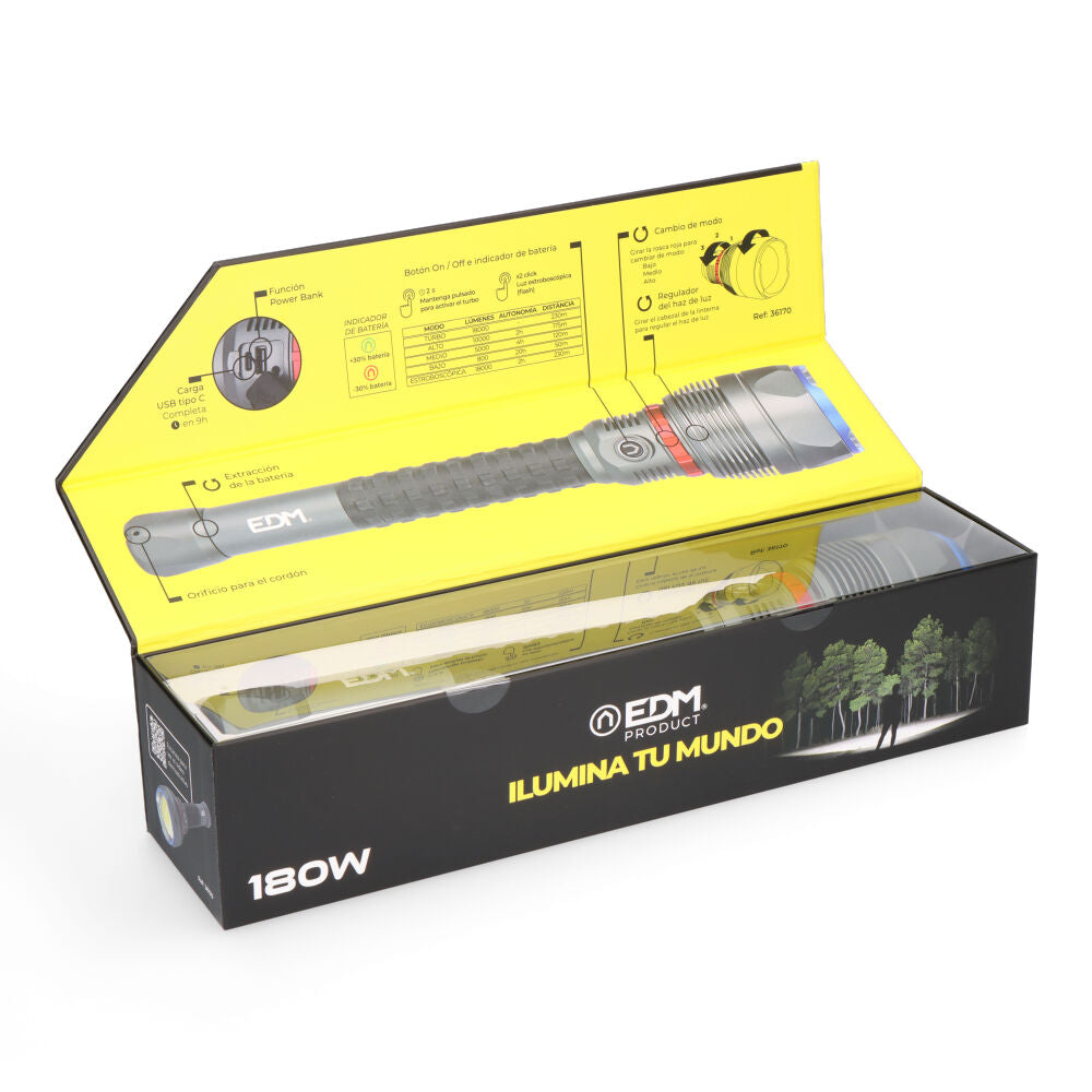 LINTERNA LED 18.000Lm