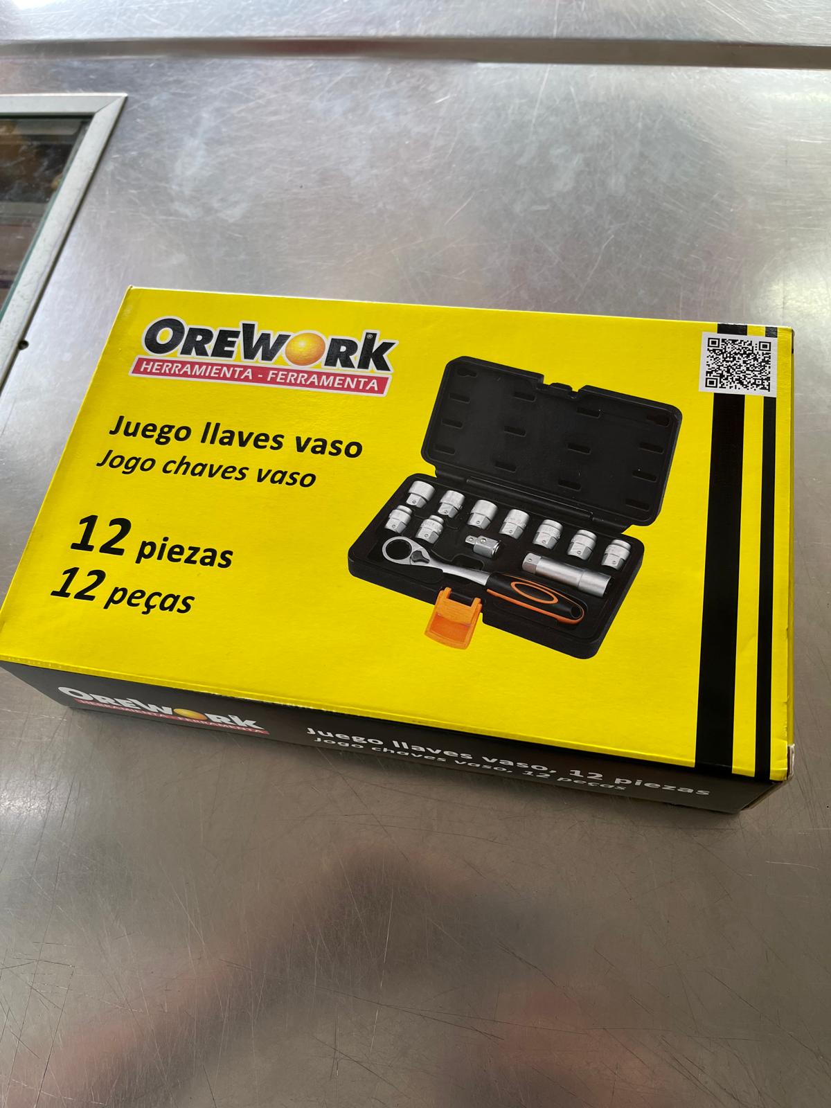 Juego de llaves de vaso 12 piezas