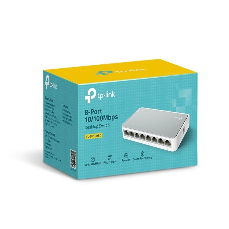 SWITCH 8 PUERTOS 10 100 TL SF1008D TP LINK