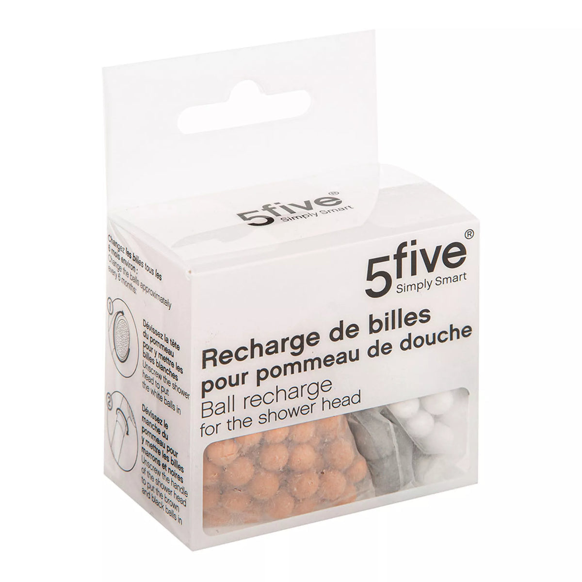 Recarga de piedras minerales para cabezal de ducha