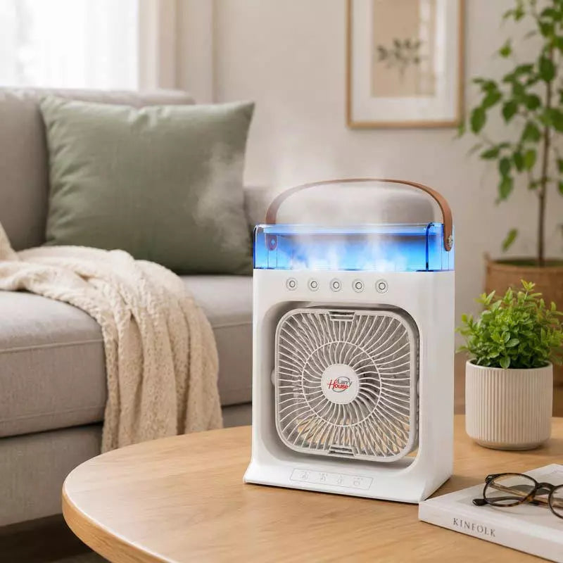 Ventilador portátil con nebulizador