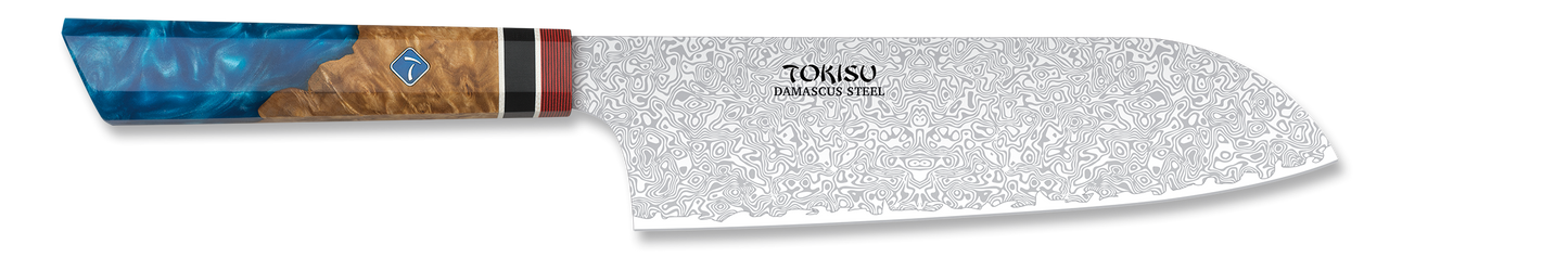 Cuchillo SANTOKU TOKISU hoja damasco, 19     17454