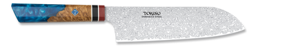 Cuchillo SANTOKU TOKISU hoja damasco, 19     17454
