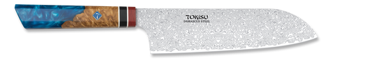 Cuchillo SANTOKU TOKISU hoja damasco, 19     17454