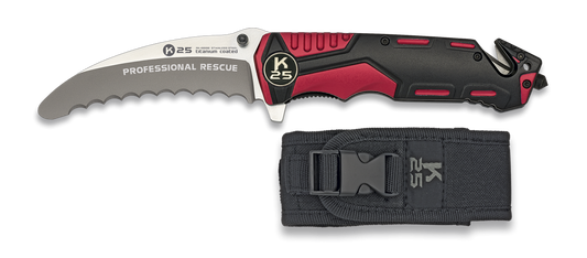 Navaja roja / negra K25 seguridad.