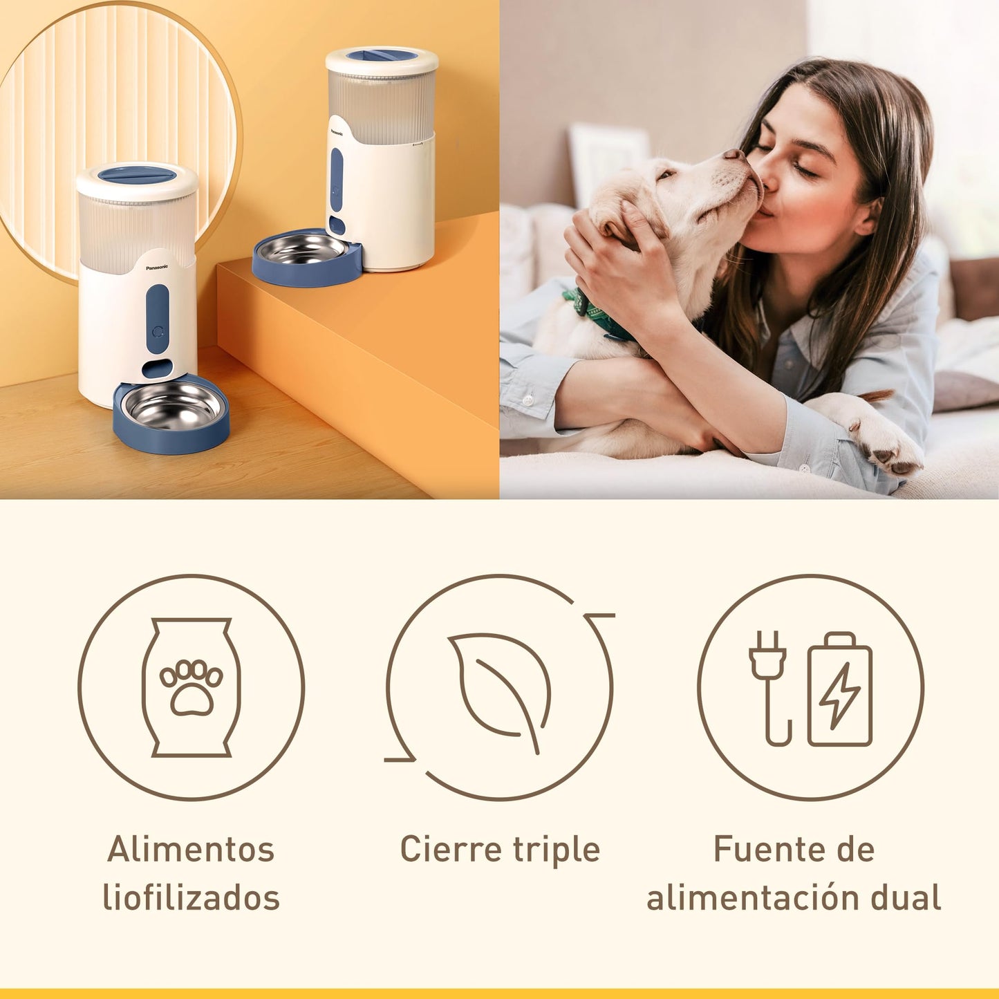 Dispensador de comida para mascotas CP-JNF01CW