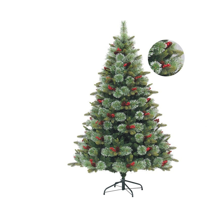 ARBOL NAVIDAD 180CM DECORADO C/MUERDAGO