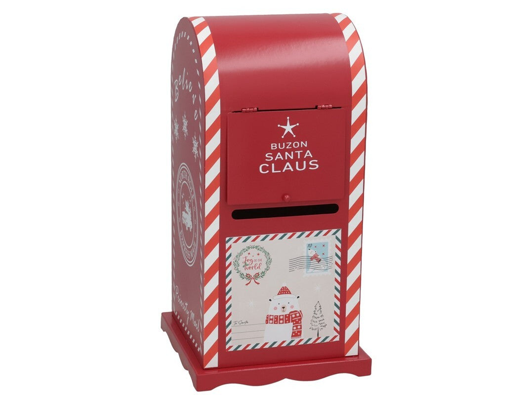 BUZON NAVIDEÑO METAL SANTA CLAUS 30X15