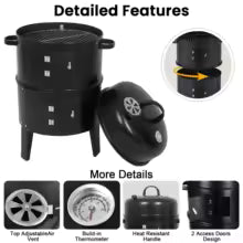 BARBACOA AHUMADOR 40X78cm