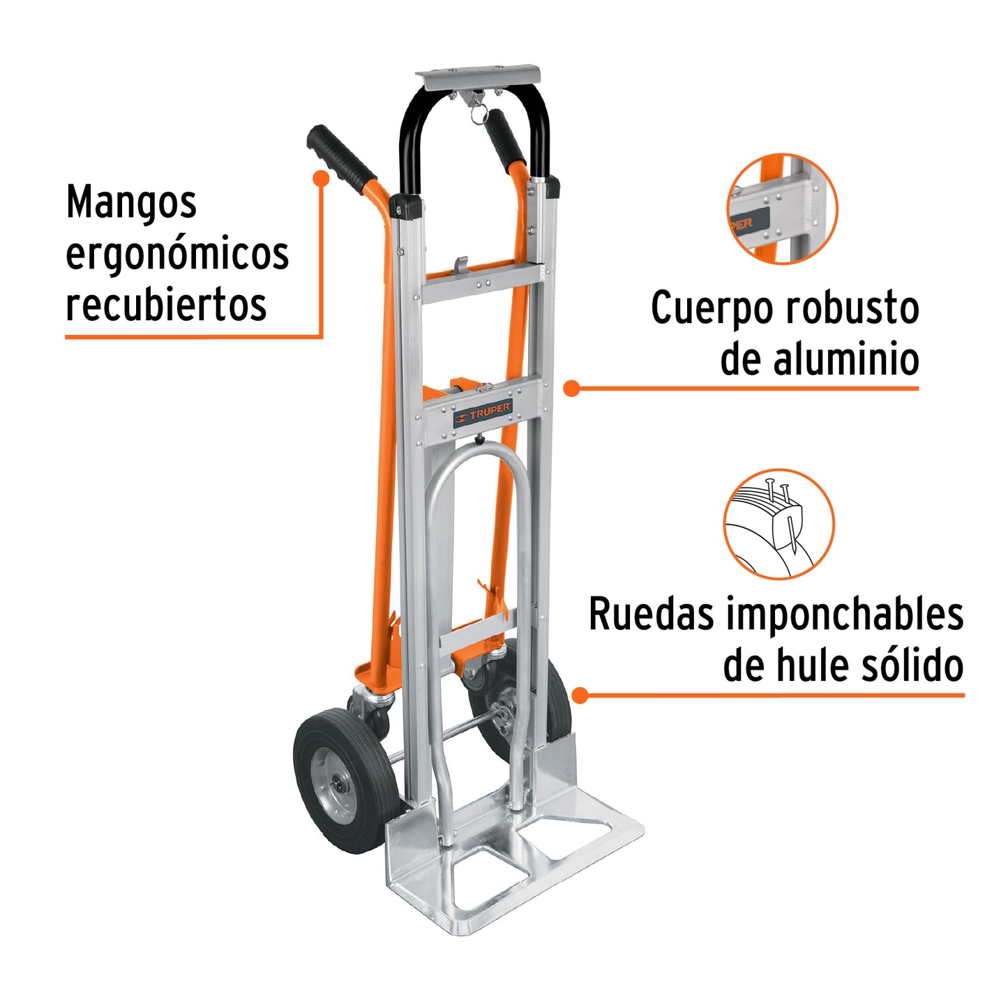 Carretilla convertible de aluminio 3 en 1, Truper