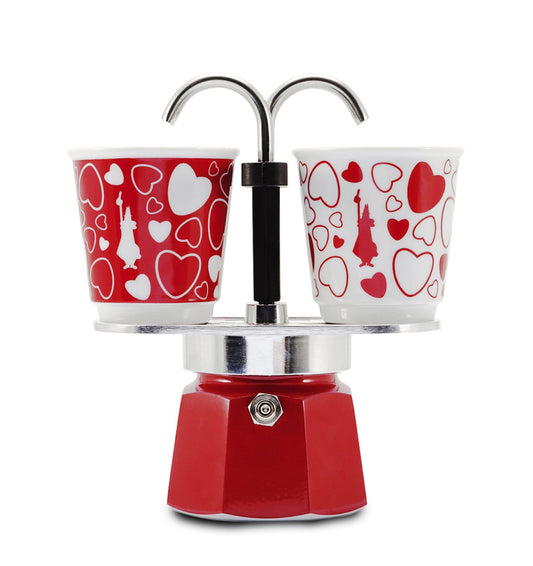 Cafetera mini express de corazones bialeti