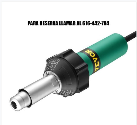 VEVOR Soldador de Aire Caliente Plástico 1600 W 17 Accesorios 330 x 95 x 56 mm Número de Accesorios: 17 Tipos de Accesorios  