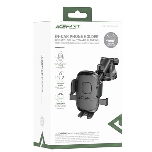 Acefast D57 Soporte para Móvil con Ajuste de Ventosa Negro