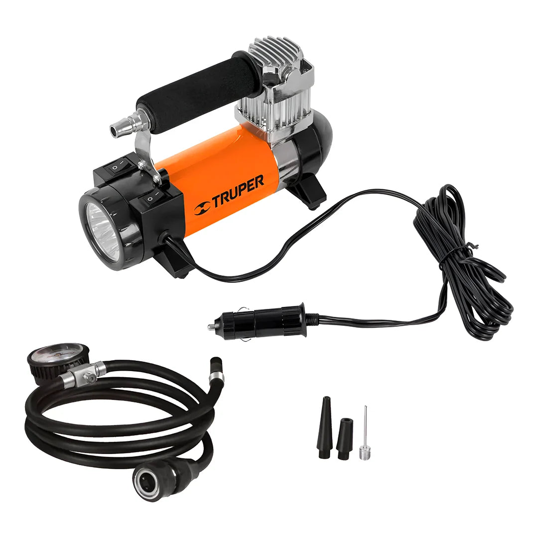 905 INFLADOR  PARA AUTO PORTATIL  12V+LINTERNA