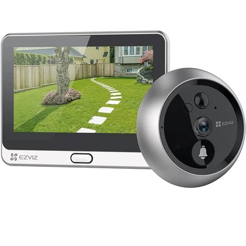 Ezviz DP2C Mirilla Inteligente Pantalla 4,3" Wifi y Detector de Presencia Plateada