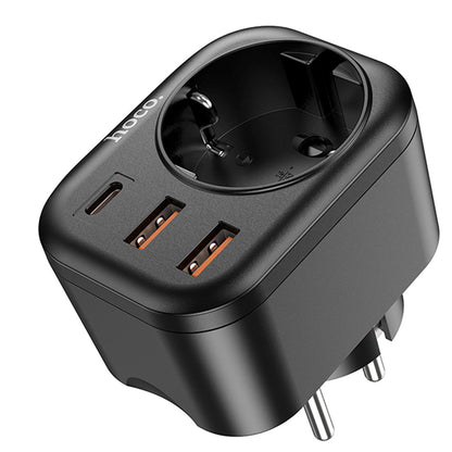 Hoco NS3 Enchufe 1 Toma + 2 USB 18W + 1 USB 20W