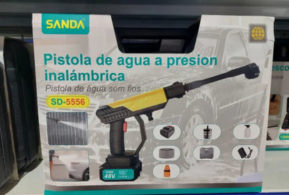 Pistola de agua a presión con 2 baterías recargables.SANDA 5556