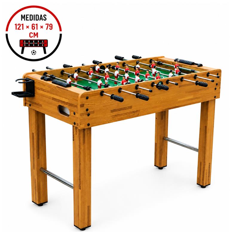 MESA DE FUTBOLIN DE MADERA ATHANSPORT 121X61X79 CM