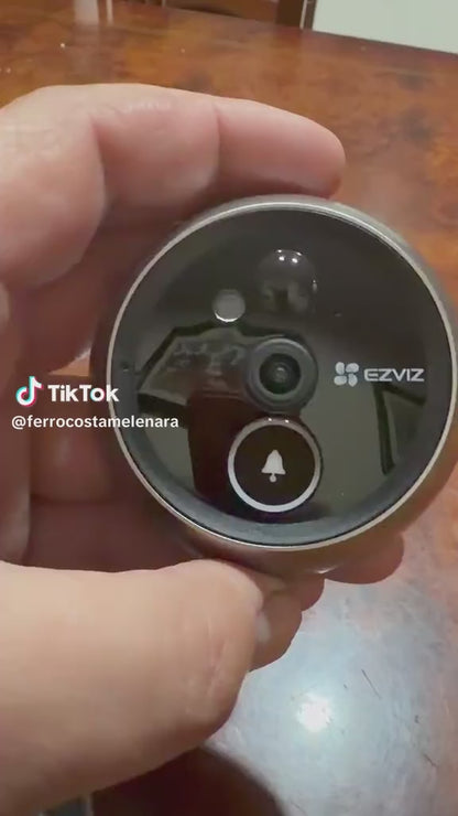 Ezviz DP2C Mirilla Inteligente Pantalla 4,3" Wifi y Detector de Presencia Plateada
