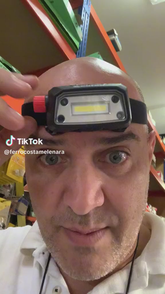 Linterna de cabeza recargable