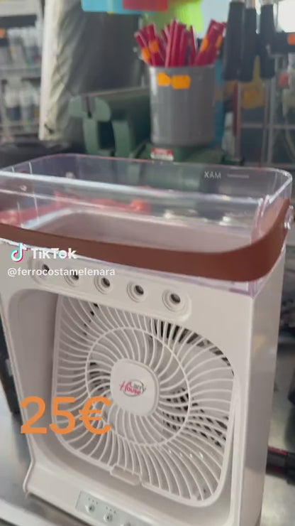 Ventilador portátil con nebulizador
