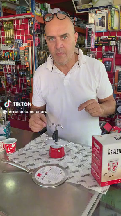 Cafetera mini express de corazones bialeti