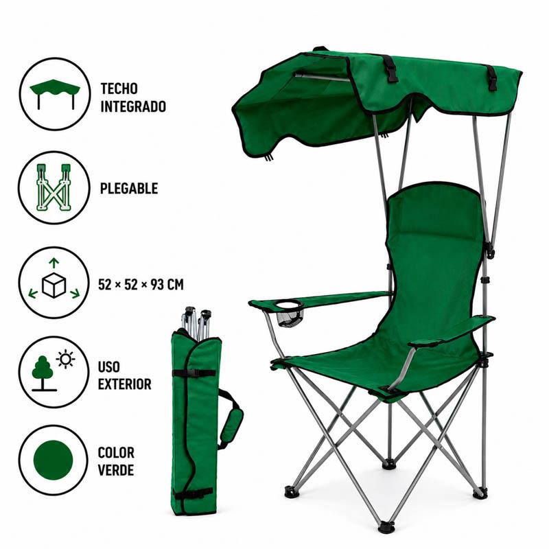 Silla plegable con techo