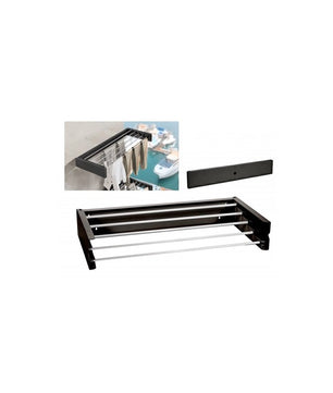 TENDEDERO PARED PLEGABLE BLANCO/NEGRO C/TAPA ALUMINIO 75CM