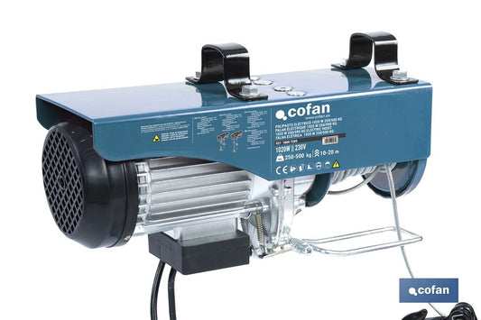 Polipasto eléctrico con parada de emergencia -Altura de elevación