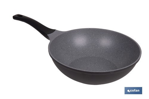 Sartén wok de inducción Ø30 cm gama Anzio | Aluminio forjado | Revestimiento antiadherente | Apta para todo tipo de cocinas