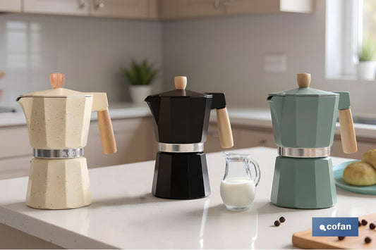 Cafetera italiana inducción 6 tazas